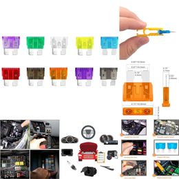 New 500pcs Medium Size Blade Type Assortment 2A/3A/5A/7.5A/10A/15A/20A/25A/30A/35A/40A Fuse Set Auto Car Truck with Clip