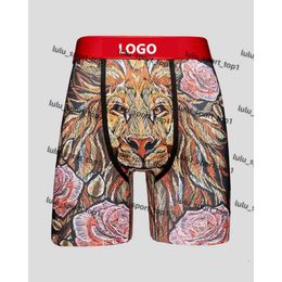 Psds Men Underpants Designer 3Xl Mens Underwear Ps Ice Silk Underpants Printed Boxers With Package Plus Size New Printed Psds Underwear 1812