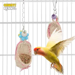 Other Bird Supplies 1pc Random Colour Cute Natural Bamboo Shoe-shaped Toy Chewing For Small Animal Parrot Cage Hanging Toys