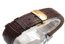 Black Brown Lizard Pattern Genuine Leather 18 20 22 24 MM Watche Band Strap Belt Watchband Folding Clasp Buckle Watchband3438920