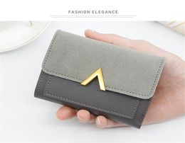 DesignerHandbags Purses New Simple Lady Wallet In Short 3 Fold Handbag with Wallets Multifunction Multicard Bag 7 Color Designe8152812