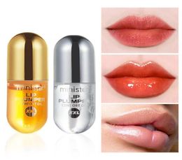 Lip Gloss 2pcsset Day And Night Moisturising Extreme Volume Essence Nutritious Plumper Ginger Mint Lips Enhancer7884579