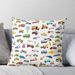 Pillow Little Boy Things That Move Vehicle Transportation Collection Throw Custom Christmas S Covers