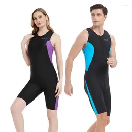 Men's Swimwear Women Men Professional Knee Length Triathlon Racing Water Sport Competition Quick-Drying Bathing Beach Surfing SwimSuit