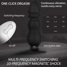 Prostate Massager Wireless Remote Control Butt Plug Anal sexy Vibrator Dildo Stimulator For Men Adult sexy Toys