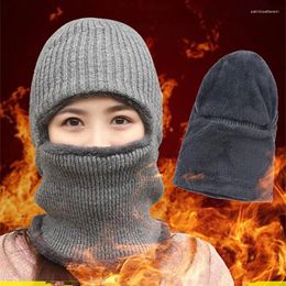 Bandanas Winter Hat For Men Skullies Beanies Hats Women Wool Scarf Cap Balaclava Mask Bonnet Knitted