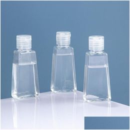 Packing Bottles Wholesale 30Ml 60Ml Pet Plastic Bottle With Cap Empty Hand Sanitizer Refillable Cosmetic Container Drop Delivery Offic Dhsyq