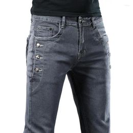 Men's Jeans Brand Men Denim High Quality Design Cotton Casual Cool Pants Stretch Slim Fit Daily Dropship Trousers