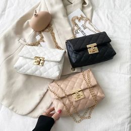 Embroidery Thread Small PU Leather Crossbody Bags For Women Trend Handbag Female Casual Branded Shoulder Handbags 240416