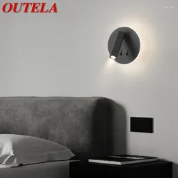 Wall Lamp OUTELA Contemporary Indoor Living Room Bedroom Bedside Nordic Art El Corridor Hallway