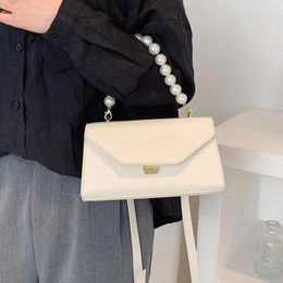Bag Beading Chain Design Shoulder Luxury Women Brand Handbag Small Flap Crossbody Messenger Ladies Quality Leather Tote Bags