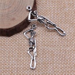 Charms Findings Skeleton Jewellery For Woman 42x10mm 10pcs