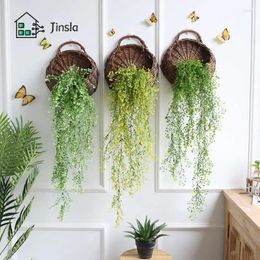 Decorative Flowers High-quality Fake Durable Home Garden Wedding Decor Stylish Vine Hanging Garland Beautiful Colorful Affordable Innovative