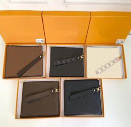 Hand Wallet Clutch Bag Men Women Universal Coin Purse With Orange Box Canvas Single Zipper Wallet 634475792350