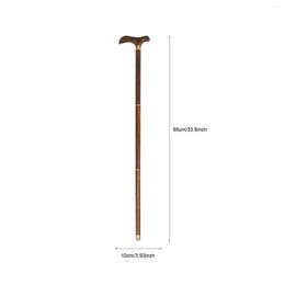 Trekking Poles Foldable Cane Three-Section Crutches Wood Pole Mahogany Mountaineering Walking Stick Elderly Drop Delivery Sports Outdo Dhv8A