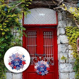 Decorative Flowers Wall Hanging Welcome Wreath Pendant For Front Door American Christmas Garland Spheres To Decorate