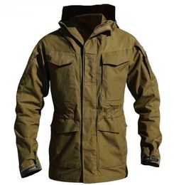 M65 UK US Army Clothes Windbreaker Military Field Jackets Mens WinterAutumn Waterproof Flight Pilot Coat Hoodie Three colors G1232924432