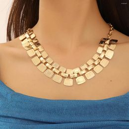 Choker Europe And America Exaggerated Women's Jewelry Accessories Fashion Elegant Gold&Silver Color Metal Necklace For Women