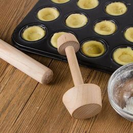 Baking Tools Egg Tart Tool Double Ended Wooden Pastry Tamper Kitchen DIY Mould