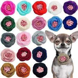 Dog Apparel Pet Dogs Flower Collar Pets Vintage Noble Style Exquisite Bow Tie For Cute Medium Small Cats Grooming Accessories