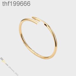 Nail Bracelet Designer Jewellery for Women Titanium Steel Bangle Gold-plated Never Fading Non-allergicgold Store/21621802 U1IF