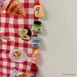 Fridge Magnets Magnet Decor Drink Bottle Cute Fridge Magnets Sticker Board Home Decor Decoration Wall Refrigerator