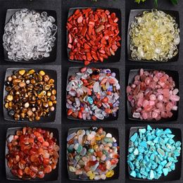 50100g Natural Stones Gravel Crystals Chip Quartz Minerals Reiki Healing Tumbled Agates Specimen Gemstones Home Aquarium Decor 240408