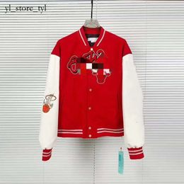 Off White Men's Jackets Mens Designer Off Jackets White Windbreaker Varsity Loose Long Baseball Hip Hop Harajuku Off Whitejacket Letter Embroidery Streetwear 2799