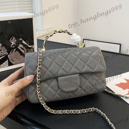 Luxury Brand Classic Double Flap Quilted Shoulder Bags Plaid Diamond Lattice White Grey Black 3 Colors Girls Totes Bag Multi Handbags 20x12CM