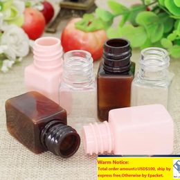 10ML Serum Plastic Bottle,Spuare Cosmetic Packaging Sample Bottles, Perfume Packaging, 10ml Lotion plastic Dropper LL