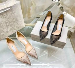 JC Designer bing love high heels fashion classic dress party wedding pointed toe shoe shallow cut slingback dress shoes size 35-40