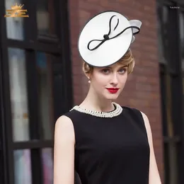 Berets European Fashion Hat Lady Elegant Dress Up Cap All-match Party Fedoras Girls Wear B-7525