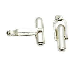 Beadsnice Mens cufflink Backs for Beading 925 Sterling Silver Cufflink Finding Backing Supplies ID 274987690257