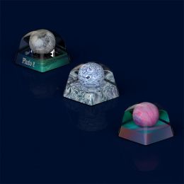 Accessories 3D Printed Resin Keycaps Pluto GJ504b Lucy Planet Keycap For Mx Switch Mechanical Keyboard Translucent Personalised Key Cap