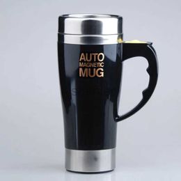 Mugs Automatic Self Stirring Mug Electric Auto Coffee Mug Auto Mixing Juice Milk Cup Stainless Steel 401-500ml 240417