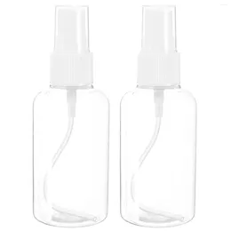Storage Bottles 2 Pcs Mini Plastic Containers Travel Perfume The Solution