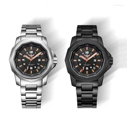 Wristwatches Yelang V1006 Polygonal Design Appearance Japanese 8215 Fully Automatic Mechanical Watch 44MM 10ATM Professional Diving