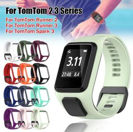 Watch Bands Wrist Band Straps For TomTom 2 3 Runner Spark Music Cardio Replacement Bracelet 4 Silicone Belt Parts6697785