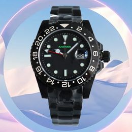 menwatch Designer Watches 40MM All black Automatic Mechanical Fashion Classic Style Stainless Steel Waterproof Luminous Sapphire Ceramic Watchs Box custom