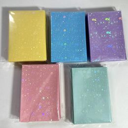 Storage Bags Glittery Star Love Heart 50pcs/pack Card Pocard Sleeves Idol Po Cards Protective Bag Stationery Film