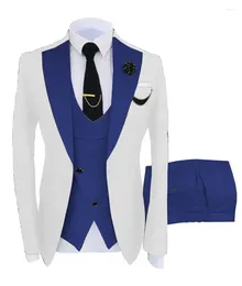 Men's Suits Men Casual Business Suit High-end Formal Set Groom Tuxedo Wedding Coustime Homme Luxe(jacket Vest Pants)