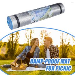 Pillow Portable Camping Floor Mat Waterproof Sleeping Pad Moistureproof Dirt-resistant Thickened Foldable For Outdoor Hiking