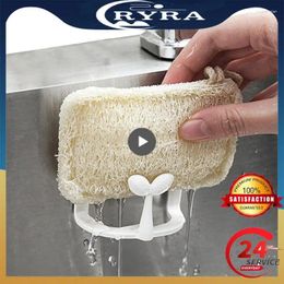 Kitchen Storage Sucker Tasteless Sink Sponge Holder Comfortable Drain Drying Rack Dish Cloth Bracket Simple Delicate