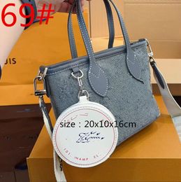 Top Quality Designer Bag Vintage Denim Bag Women Cross Body Luxury Handbags Hobo Shoulder Bags Blue Denim flower Messenger Purses