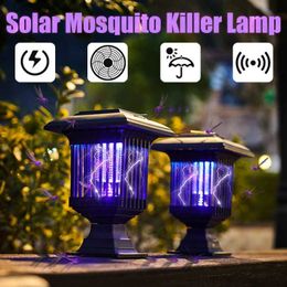 Mosquito Killer Lamps Oudoor Solar Mosquito Lamp Portable Non Radiation Mosquito Eliminator Silent Mosquito Eliminator YQ240417