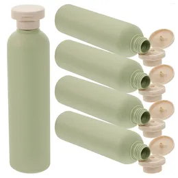 Storage Bottles 5 Pcs Empty Hair Water Bottle Plastic Shampoo Refillable Flip Cap Travel Conditioner Cream Squeeze