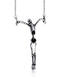 Steel Color Fashion Men039s Skull Pendant Necklace Stainless Steel Link Chain Necklace Jewelry Gift for Men Boys J230301s7653863