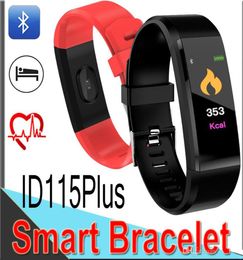 ID115 Bluetooth Smart Wristband Pedometer Band Fitness Tracker Bluetooth 40 Wristband Step Counter Sleep Monitor Bracelet Sport P9894109