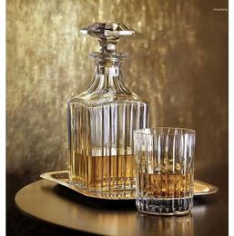 Hip Flasks H24.5 9.3 7cm 90CL Whiskey Wine Crystal Glass Decanter Jugs