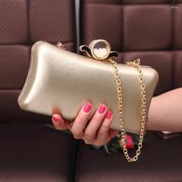 Evening Bags Fashion Women Bag Box Clutch Purse Gold Day Clutches With Chain Ladies Wedding Hand For Phone